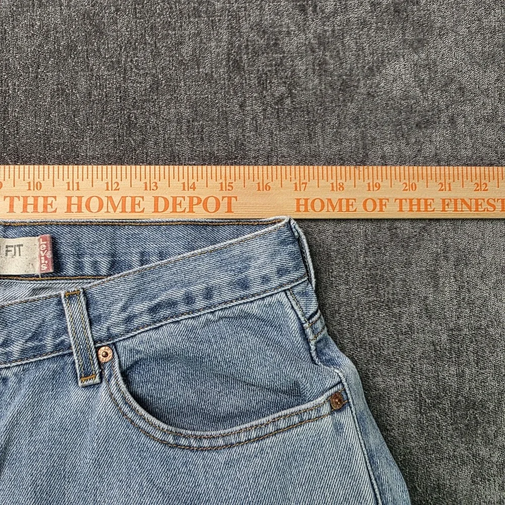 Vtg Y2K Levis 550 Jeans Mens 36x32 Fit 33x31 Relaxed Light Wash Skater Hip Hop